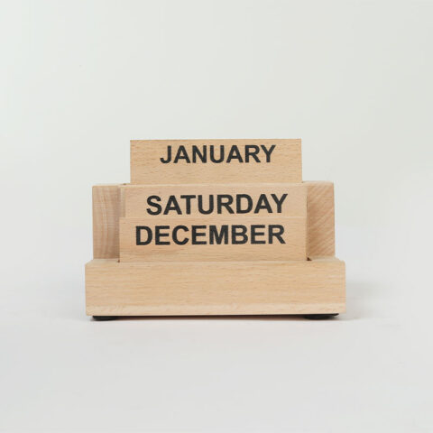 Life Time Wooden Calendar