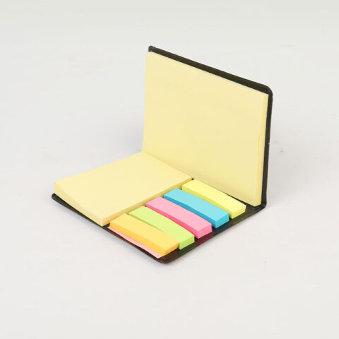 Multi-Color Sticky Notes Set with Bookmark Tabs – Pocket Notepad Organizer