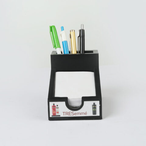 Pens & Notepad Desk Organizer with your company branding