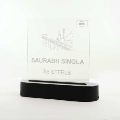 Personalized LED Acrylic Name Display – BNI Edition