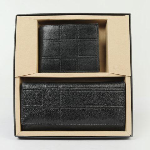 Premium Leather Wallet & Clutch Gift Set