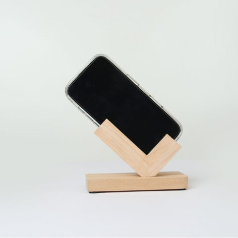 Wooden Mobile Holder Stand
