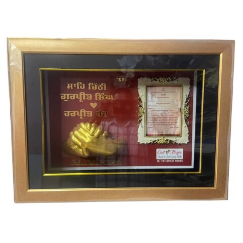 Personalized 3D Hand Casting Frame Gift - Sahe Chitthi