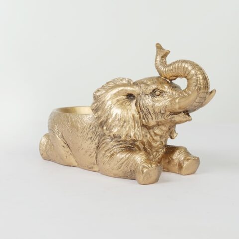 Decorative Elephant Bowls Golden Candle