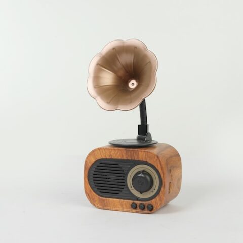 Vintage Gramophone & Radio Style Bluetooth Speaker