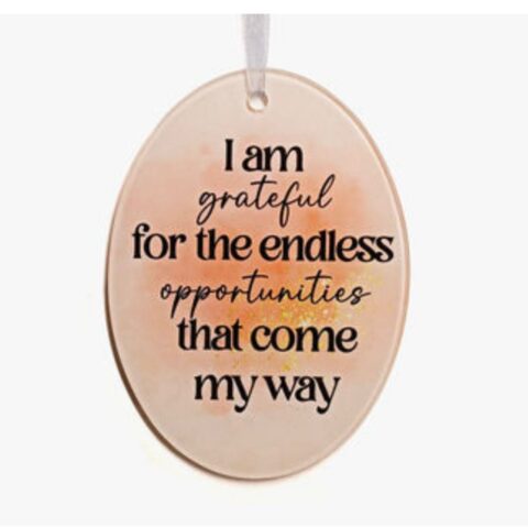 GRATEFUL GLASS ORNAMENT