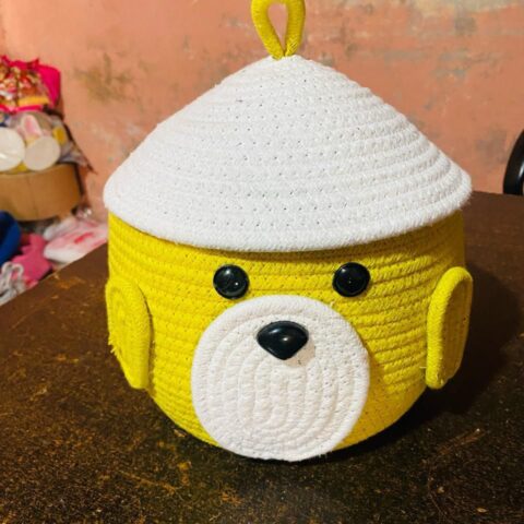 Yellow Bear Basket