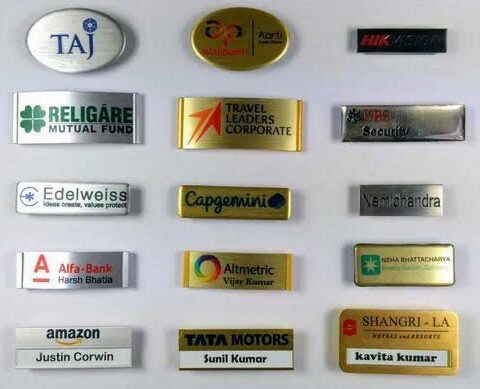 Label Pins with company Branding and logo