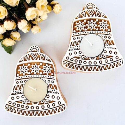 Handcrafted Bell Tealight Candle Holder