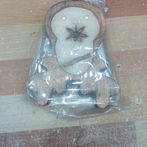Heart-Shaped Wooden Scented Candle