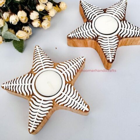 Handcrafted Star Tealight Candle Holder