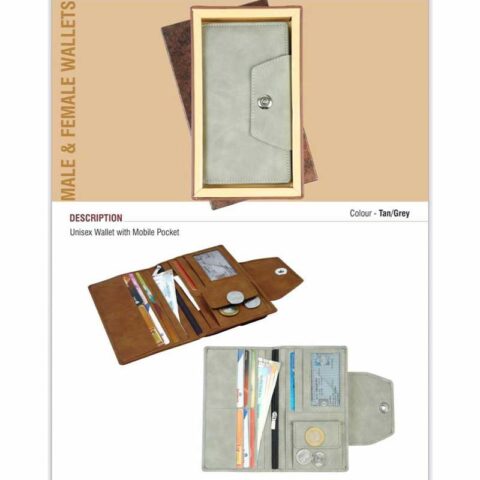 Unisex Wallet with Mobile Pocket