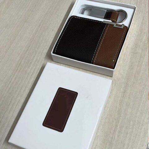Executive Pocket Essentials Set - wallet, keychain, card holder
